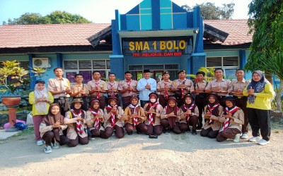Pelepasan anggota Ekskul Pramuka SMA Negeri 16 Makassar untuk mengikuti Kemah Akbar Se-Kabupaten Jakarta Pusat